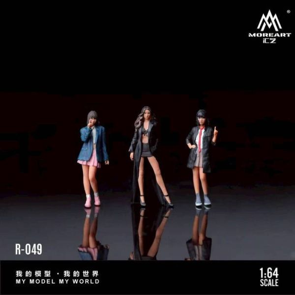 Moreart 1/64 Windbreaker & Pretty girl Doll SET人偶3入套裝組 Moreart 1/64 Windbreaker & Pretty girl Doll SET人偶3入套裝組