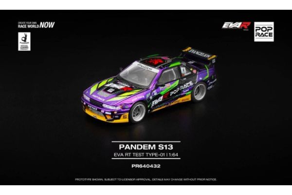 (預購) POP RACE 1/64 新世紀福音戰士 PANDEMS13 EVA RT TEST TYPE-01 初號機式樣 PR640432 20251028 POP RACE 1/64 新世紀福音戰士 PANDEMS13 EVA RT TEST TYPE-01 初號機式樣 PR640432