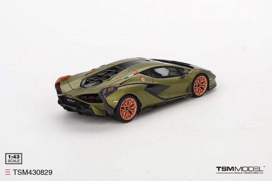 TSM MODEL 1/43 藍寶堅尼 Lamborghini Sian FKP 37 Verde Gea Matt TSM430829 TSM MODEL 1/43 藍寶堅尼 Lamborghini Sian FKP 37 Verde Gea Matt TSM430829
