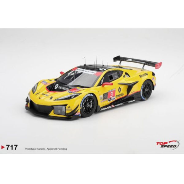 (預購) TOP SPEED 1/18 雪佛蘭 Chevrolet Corvette Z06 GT3.R #3 Corvette Racing by Pratt Miller Motorsports 2026 IMSA Daytona 24 Hrs TS0717 20260824 TOP SPEED 1/18 雪佛蘭 Chevrolet Corvette Z06 GT3.R #3 Corvette Racing by Pratt Miller Motorsports 2026 IMSA Daytona 24 Hrs TS0717