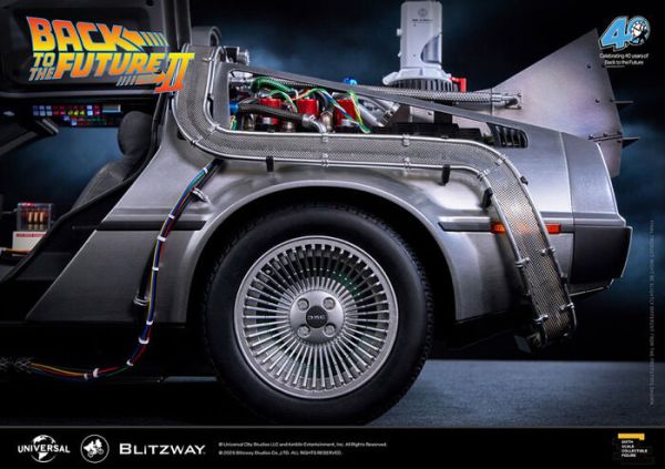引進數量稀少品 Blitzway 回到未來2 時間機器 時光機 DeLorean DMC-12 跑車 可動發光完成品 Blitzway 回到未來2 時間機器 可動完成品
