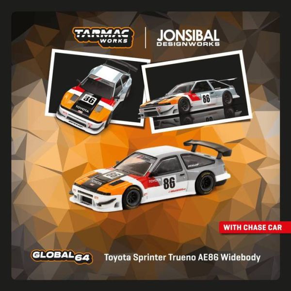 TARMAC WORKS 1/64 豐田 Toyota Sprinter Trueno AE86 寬體TRD T64G-060-TRD TARMAC WORKS 1/64 豐田 Toyota Sprinter Trueno AE86 寬體TRD T64G-060-TRD
