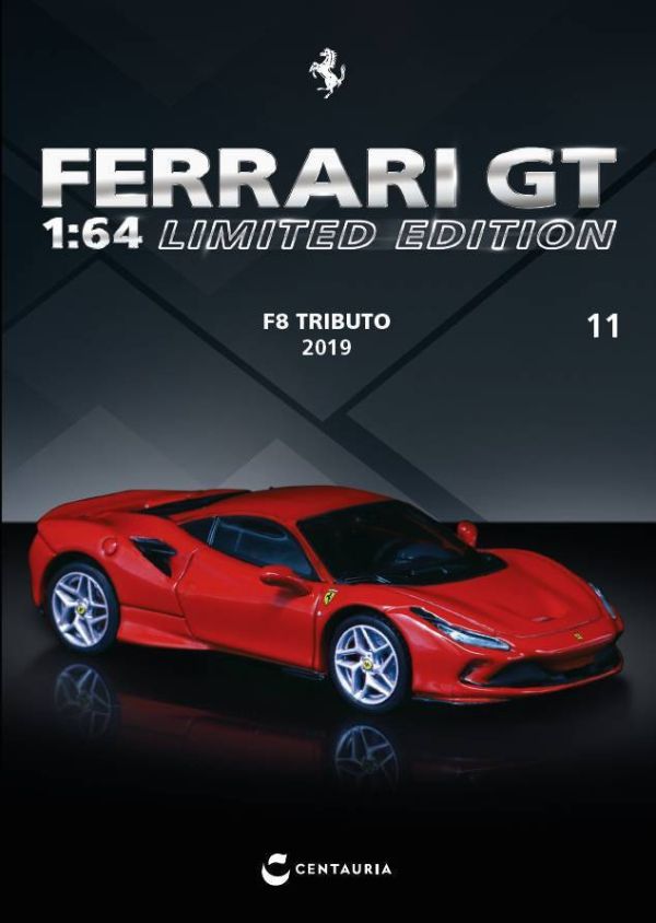 FERRARI GT 1/64 法拉利 F8 TRIBUTO 2019 第11期 英文版 亞洲限定版 IXC.FSD.FE.011-E FERRARI GT 1/64 法拉利 F8 TRIBUTO 2019 第11期 英文版 亞洲限定版 IXC.FSD.FE.011-E
