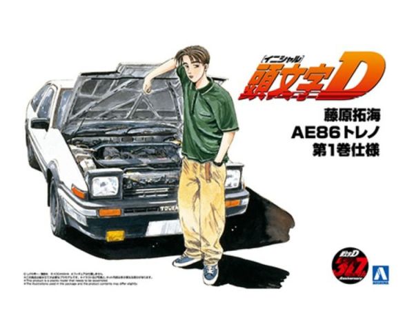 (預購) AOSHIMA 1/24 頭文字D#5 藤原拓海 AE86 第1卷 組裝模型 20260407 AOSHIMA 1/24 頭文字D#5 藤原拓海 AE86 第1卷 組裝模型
