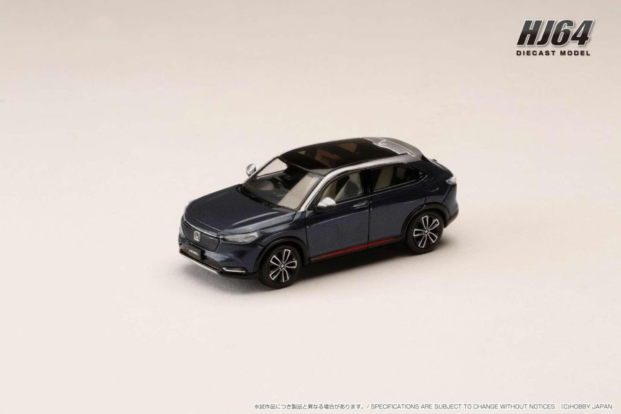 Hobby JAPAN 1/64 本田 Honda VEZEL e: HEV PLaY / HR-V Midnight Blue Beam Metllic 金屬藍 天窗式樣 HJ642071BL Hobby JAPAN 1/64 本田 Honda VEZEL e: HEV PLaY / HR-V Midnight Blue Beam Metllic 金屬藍 HJ642071BL