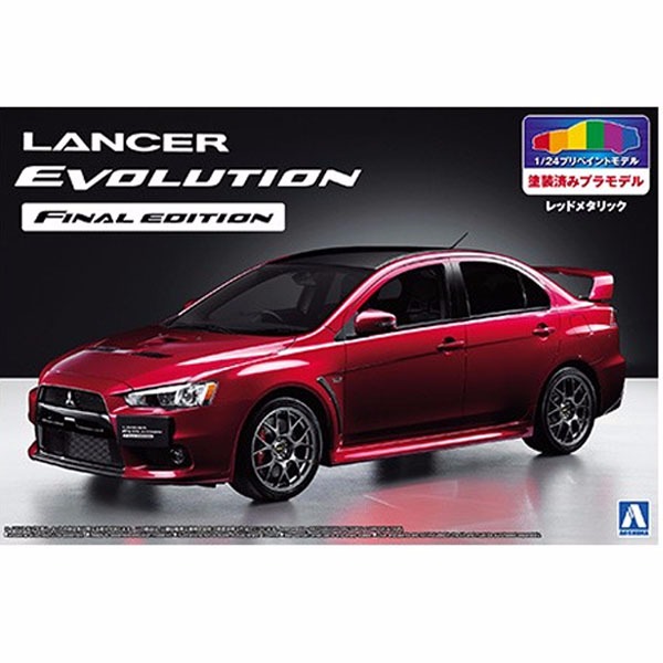 [零件已上色] AOSHIMA / 1/24 / 三菱 / CZ4A Lancer Evolution Final Edition EVO / 最終版式樣 / 金屬紅 1/24,ES,EVO,三菱,AOSHIMA