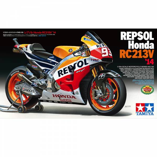 TAMIYA 田宮模型 14130 機車模型 1/12 REPSOL Honda RC213V 組裝模型 TAMIYA 田宮模型 14130 機車模型 1/12 REPSOL Honda RC213V 組裝模型