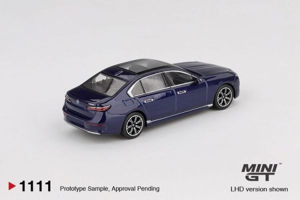 (預購) MINIGT 1/64 寶馬 BMW i7 xDrive60 Tanzanite Blue Metallic MGT01111-L (預購) MINIGT 1/64 寶馬 BMW i7 xDrive60 Tanzanite Blue Metallic MGT01111-L
