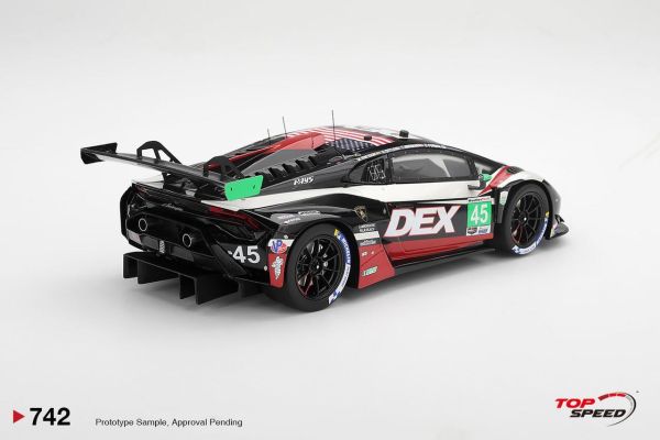 (預購) TOP SPEED 1/18 藍寶堅尼 Lamborghini Huracan GT3 EVO2 #45 DEX Wayne Taylor Racing 2026 IMSA Daytona 24 Hrs TS0742 20260824 TOP SPEED 1/18 藍寶堅尼 Lamborghini Huracan GT3 EVO2 #45 DEX Wayne Taylor Racing 2026 IMSA Daytona 24 Hrs TS0742