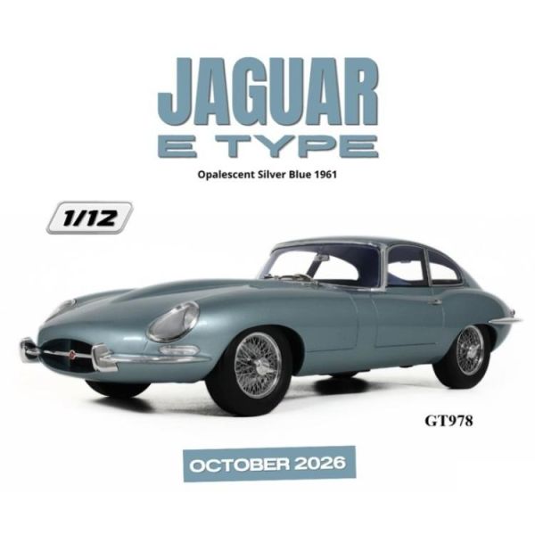 (預購) GT SPIRIT 1/12 捷豹 JAGUAR E TYPE OPALESCENT SILVER BLUE 1961 20260524 GT SPIRIT 1/12 捷豹 JAGUAR E TYPE OPALESCENT SILVER BLUE 1961