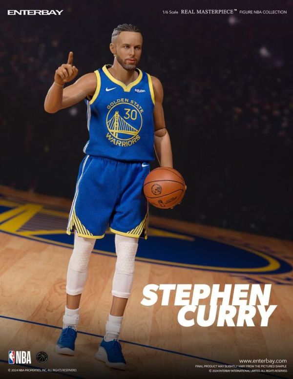 爆米花限定版 ENTERBAY 1/6 NBA系列 勇士隊 Stephen Curry 史蒂芬·柯瑞 爆米花總冠軍 紀念版 可動完成品 ENTERBAY 1/6 NBA系列 勇士隊 Stephen Curry 史蒂芬·柯瑞 可動完成品