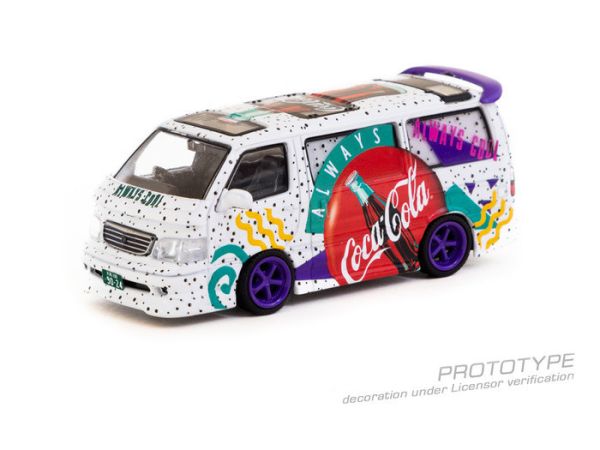 TARMAC 1/64 豐田 Toyota Hiace Wagon Custom Coca-Cola Delivery Van T64-078-CC TARMAC 1/64 豐田 Toyota Hiace Wagon Custom Coca-Cola Delivery Van T64-078-CC