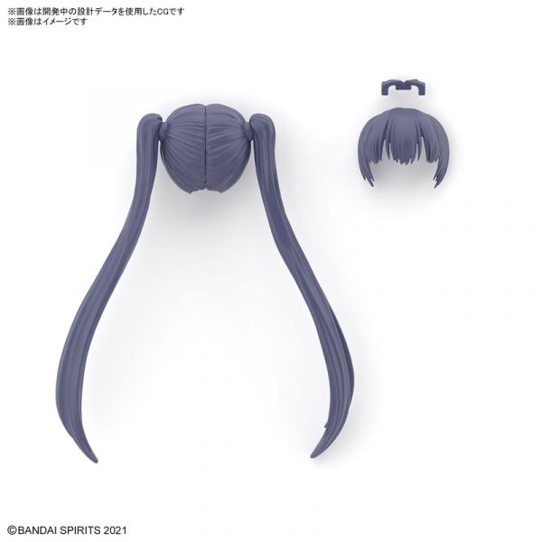 BANDAI 30MS 髮型配件套組 Vol 7 全4種 組裝模型 BANDAI 30MS 組裝少女輕作戰 髮型配件套組Vol. 7 全4種販售 組裝模型