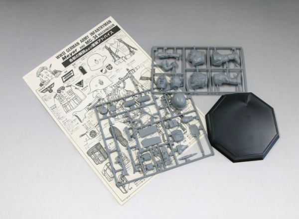 Finemolds 1/12 鳥山明設計 二戰德國陸軍步兵 邁耶/MG34通用機槍 FT6 組裝模型 Finemolds 1/12 鳥山明設計 二戰德國陸軍步兵 邁耶/MG34通用機槍 FT6 組裝模型