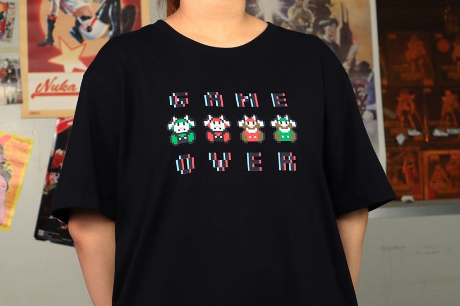 NEXTee PIXEL ADVENTURE GAMEOVER 短袖T恤 白色＆黑色 NEXTee PIXEL ADVENTURE GAMEOVER 短袖T恤 白色＆黑色
