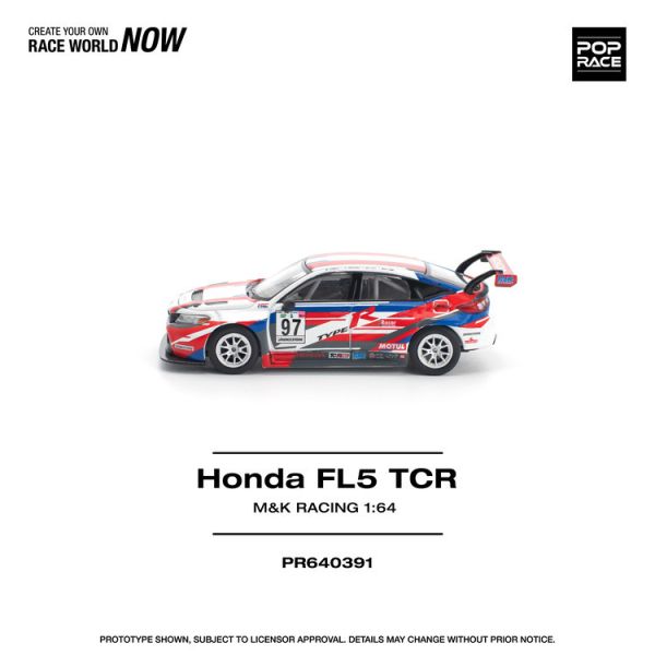 (預購) POP RACE 1/64 本田 HONDA CIVIC TYPE-R (FL5) TCR - M&K RACING (預購) POP RACE 1/64 本田 HONDA CIVIC TYPE-R (FL5) TCR - M&K RACING