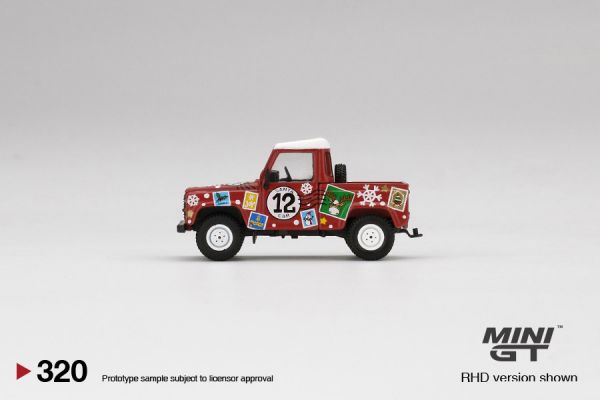 MINIGT 1/64 LandRover Defender90 皮卡車 聖誕節2021 右駕 MINIGT,1/64,LandRover Defender90,皮卡車,聖誕節,2021,右駕,