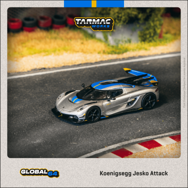 TARMAC WORKS 1/64 科尼賽克 Koenigsegg Jesko Attack Silver T64G-TL052-SL TARMAC WORKS 1/64 科尼賽克 Koenigsegg Jesko Attack Silver T64G-TL052-SL
