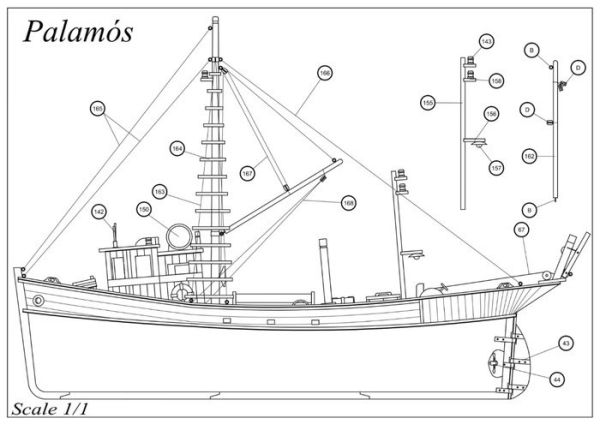 [入門款] 西班牙OcCre奧克爾 | Palamós 帕拉莫斯近海捕魚船 組裝模型 [入門款] 西班牙OcCre奧克爾 | Palamós 帕拉莫斯近海捕魚船 組裝模型