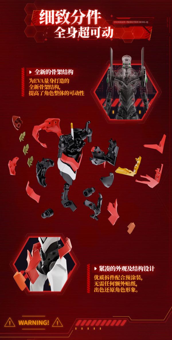 Blokees Figures 布魯可 新世紀福音戰士 EVA 二號機 傳奇版 組裝模型 Blokees Figures 布魯可 新世紀福音戰士 EVA 二號機 傳奇版 組裝模型