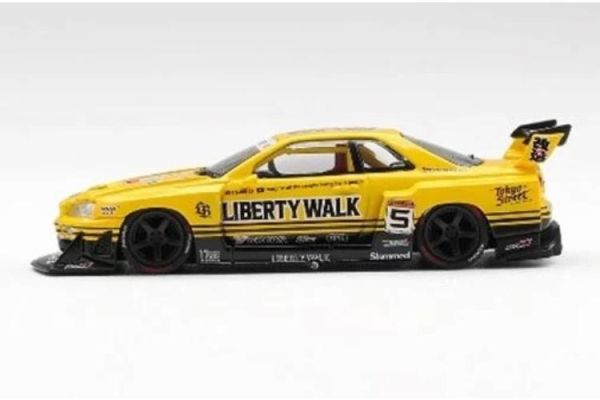 (預購) [吊卡版] MINIGT 1/64 日產 Nissan LB-ER34 Super Silhouette SKYLINE Sport Yellow RHD MGT01182-BL 20260312 [吊卡版] MINIGT 1/64 日產 Nissan LB-ER34 Super Silhouette SKYLINE Sport Yellow RHD MGT01182-BL