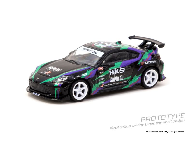 TARMAC WORKS 1/64 豐田 Toyota GR86 HKS 黑色 TARMAC WORKS 1/64 豐田 Toyota GR86 HKS 黑色