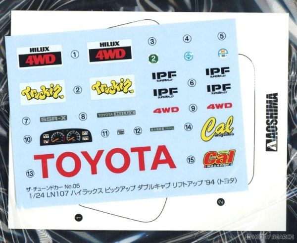 (預購) AOSHIMA 青島 1/24 改裝#5 豐田 LN107 Hilux Pickup Double Cab Lift Up '94 20260609 AOSHIMA 青島 1/24 改裝#5 豐田 LN107 Hilux Pickup Double Cab Lift Up '94