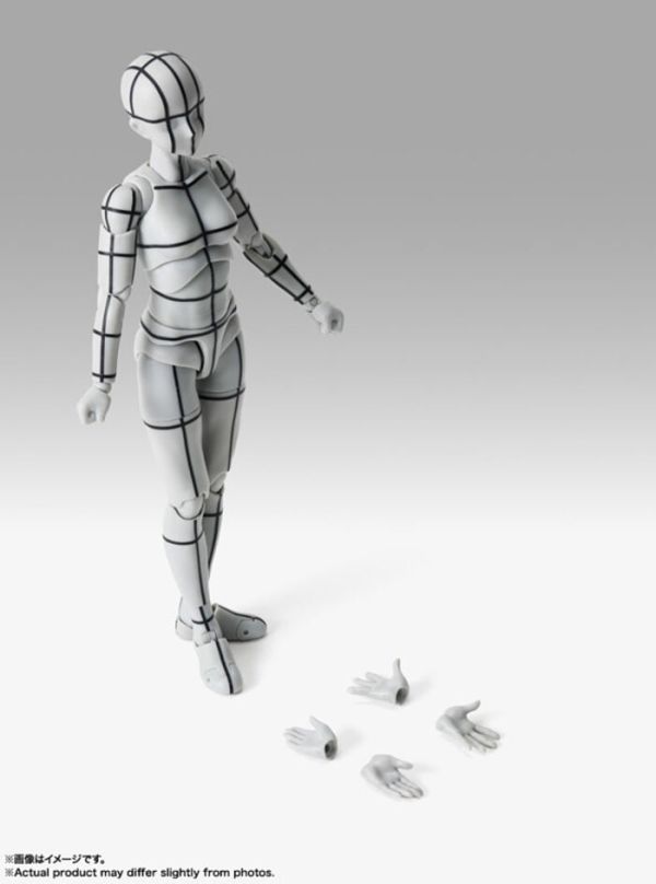 BANDAI S.H.Figuarts SHF 女性素體-Sports-Edition -線框- Gray Color Ver. BANDAI S.H.Figuarts SHF 女性素體-Sports-Edition -線框- Gray Color Ver.