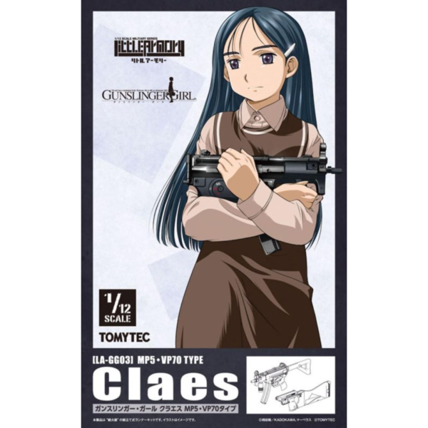 (預購) Tomytec 1/12 迷你武裝 LA-GG03 神槍少女 克拉耶絲 MP5 VP70 TYPE 組裝模型 20260527 Tomytec 1/12 迷你武裝 LA-GG03 神槍少女 克拉耶絲 MP5 VP70 TYPE 組裝模型