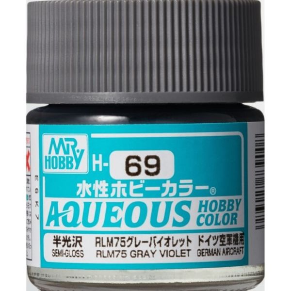 GSI 郡氏 水性漆 H-069 RLM75 灰紫色 GSI,郡氏,水性漆,H-069,RLM75 灰紫色
