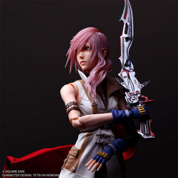 SQUARE ENIX PLAY ARTS真 太空戰士13 雷光 LIGHTNING 可動完成品 SQUARE ENIX PLAY ARTS真 太空戰士13 雷光 LIGHTNING 可動完成品