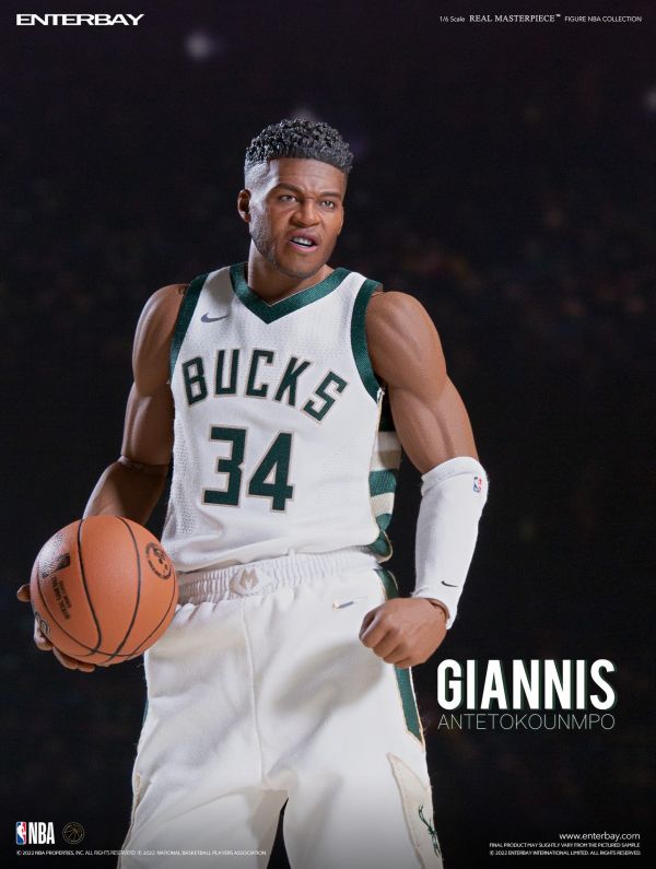 ENTERBAY 1/6 NBA系列 密爾瓦基公鹿隊 字母哥 Giannis Antetokounmpo 揚尼斯·西納·歐格科·安戴托昆波 RM-1088 可動完成品 ENTERBAY,1/6,NBA,系列,密爾瓦基公鹿隊,Giannis Antetokounmpo,揚尼斯,·,西納,·,歐格科,·,安戴托昆波, RM-1088,可動完成品,字母哥 ,