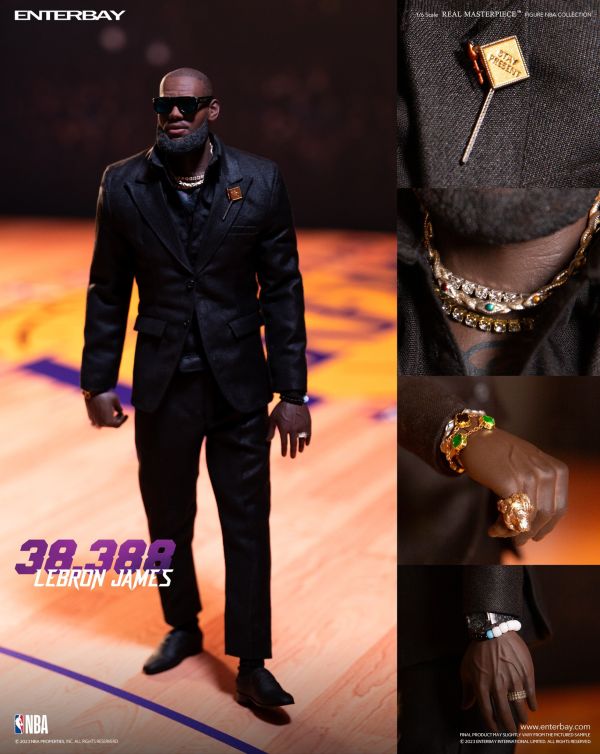 絕版斷貨中 ENTERBAY 1/6 NBA系列 雷霸龍•詹姆士 LeBron James LBJ 2023年總得分紀錄版 雙素體 可動完成品 ENTERBAY 1/6 NBA系列 雷霸龍•詹姆士 LeBron James LBJ 2023年總得分紀錄版 雙素體 可動完成品