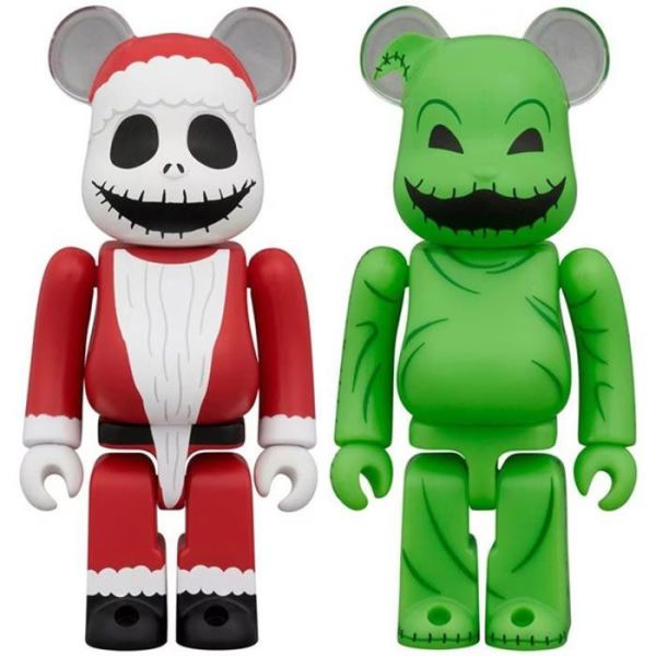 Medicom Toy BE＠RBRICK 庫柏力克熊 聖誕裝傑克&烏基布基 二入組 Medicom Toy BE＠RBRICK 庫柏力克熊 聖誕裝傑克&烏基布基 二入組