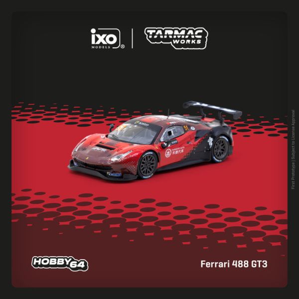 TARMAC WORKS 1/64 法拉利 Ferrari 488 GT3 Macau GT Cup 2022 T64-072-22MGP51 TARMAC WORKS 1/64 法拉利 Ferrari 488 GT3 Macau GT Cup 2022 T64-072-22MGP51