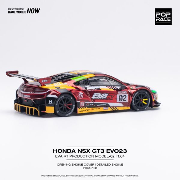 POP RACE 1/64 本田 HONDA NSX GT3 EVO22 EVA RT 貳號機式樣 新世紀福音戰士Evangelion PRODUCTION MODEL-02 合金車 POP RACE 1/64 本田 HONDA NSX GT3 EVO22 EVA RT PRODUCTION MODEL-02 貳號機式樣 新世紀福音戰士Evangelion 合金車