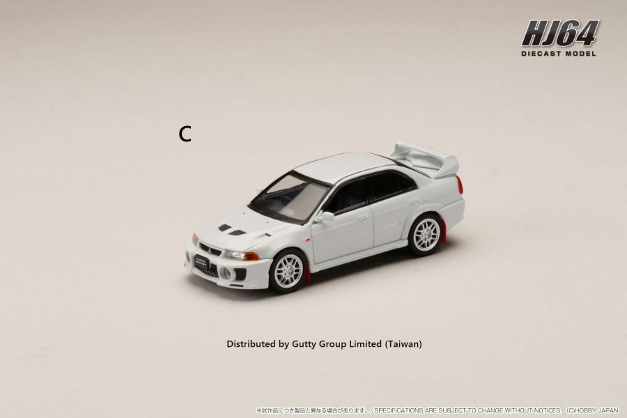 Hobby JAPAN 1/64 三菱 MITSUBISHI LANCER GSR EVO5代(CP9) 98年式 (附擋泥板) 蘇格蘭白 HJ642032AW Hobby JAPAN 1/64 三菱 MITSUBISHI LANCER GSR EVO5代(CP9) 98年式 (附擋泥板) 蘇格蘭白 HJ642032AW
