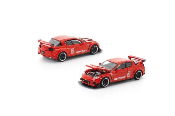 [吊卡版] POP RACE × ENIGMA 1/64 馬自達 MAZDA RX-8 RE-AMEMIYA Red  PRE016 [吊卡版] POP RACE × ENIGMA 1/64 馬自達 MAZDA RX-8 RE-AMEMIYA Red  PRE016