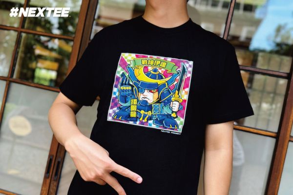 NEXTee KIRAKIRABUSI 戰神伊達 短袖T恤 黑色 NEXTee KIRAKIRABUSI 戰神伊達 短袖T恤 黑色