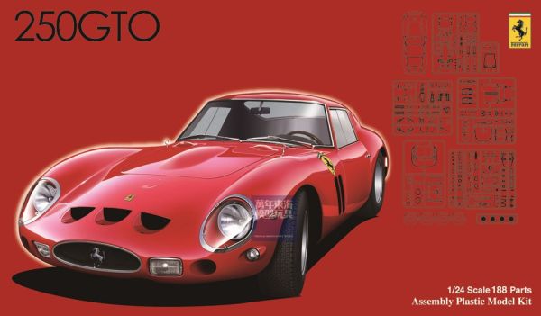 1/24 Ferrari 250 GTO 付專用蝕刻片 FUJIMI FR11 富士美 組裝模型 FUJIMI,1/24,RS,LAMBORGHINI,MURCIELAGO,Countach,LP500R,Enzo,Ferrari,DX,蝕刻片,250GTO,