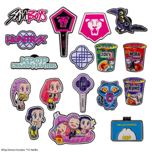 KPOP 獵魔女團 Demon Hunters 金屬徽章 HUNTR/X 女團 應援棒 Light Stick Ver. KPOP 獵魔女團 Demon Hunters 金屬徽章 HUNTR/X 女團 應援棒 Light Stick Ver.