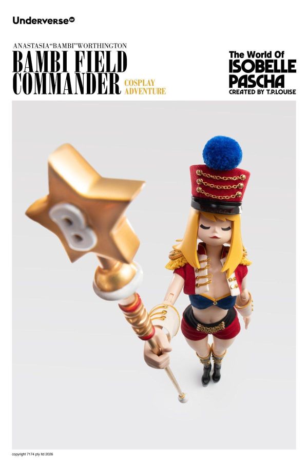 (預購) Underverse 1/6 伊莎貝爾‧帕夏系列 Cosplay系列 軍樂指揮官斑比 可動完成品 UV202615-1 20260903 Underverse 1/6 伊莎貝爾‧帕夏系列 Cosplay系列 軍樂指揮官斑比 可動完成品 UV202615-1