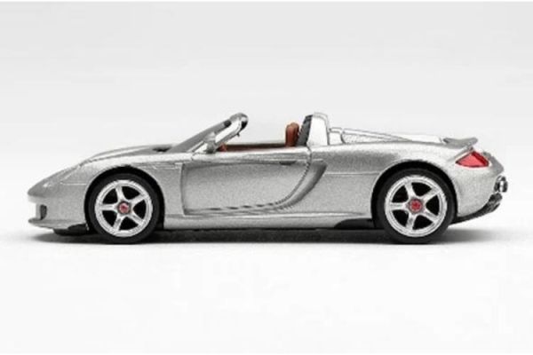 (預購) [吊卡版] MINIGT 1/64 保時捷 Porsche Carrera GT GT Silver LHD MGT01236-BL 20260716 [吊卡版] MINIGT 1/64 保時捷 Porsche Carrera GT GT Silver LHD MGT01236-BL
