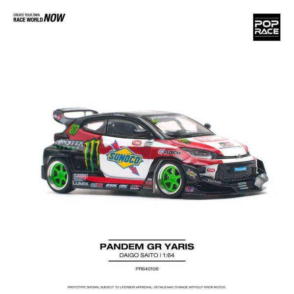 POP RACE 1/64 豐田 TOYOTA PANDEM GR YARIS DAIGO SAITO 齋藤太吾 暴力鴨 POP RACE 1/64 豐田 TOYOTA PANDEM GR YARIS DAIGO SAITO 齋藤太吾 暴力鴨