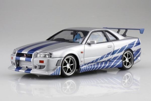 (預購) AOSHIMA 1/24 WS-02 R34 Skyline GT-R 組裝模型 20260407 AOSHIMA 1/24 WS-02 R34 Skyline GT-R 組裝模型