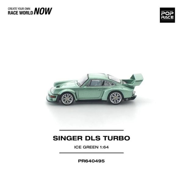 (預購) POP RACE 1/64 SINGER DLS TURBO ICE GREEN PR640495 20260423 POP RACE 1/64 SINGER DLS TURBO ICE GREEN PR640495