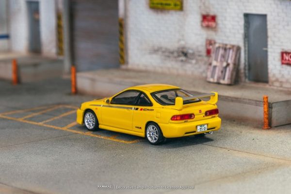 TARMAC WORKS 1/64 本田 Honda Integra TYPE R DC2 MUGEN Sunlight Yellow T64G-TL059-YL TARMAC WORKS 1/64 本田 Honda Integra TYPE R DC2 MUGEN Sunlight Yellow T64G-TL059-YL