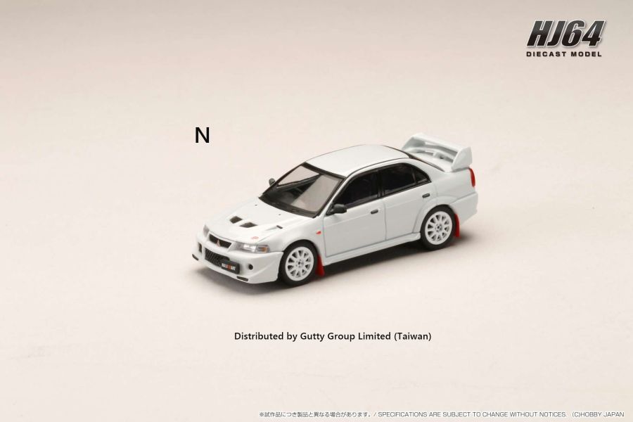 Hobby JAPAN 1/64 三菱 MITSUBISHI LANCER RS EVO6代 蒙地卡羅版 蘇格蘭白 HJ643033BW Hobby JAPAN 1/64 三菱 MITSUBISHI LANCER RS EVO6代 蒙地卡羅版 蘇格蘭白 HJ643033BW