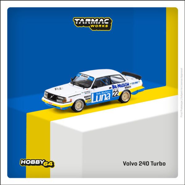 TARMAC WORKS 1/64 富豪 Volvo 240 Turbo 歐洲房車錦標賽 佐爾德爾站1984 冠軍車 T64-050-84ETC22 TARMAC WORKS 1/64 富豪 Volvo 240 Turbo 歐洲房車錦標賽 佐爾德爾站1984 冠軍車 T64-050-84ETC22