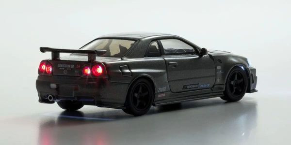 KYOSHO 京商 1/64 日產 Nissan Skyline R34 GT-R NISMO CRS Ver. with LED 07130LGR KYOSHO 京商 1/64 日產 Nissan Skyline R34 GT-R NISMO CRS Ver. with LED 07130LGR